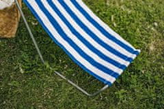 Ljubki dom Zložljiv stol za plažo SAND, modre črte