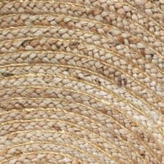 Ljubki dom Okrogla preproga COSY LUREX iz jute 80 cm