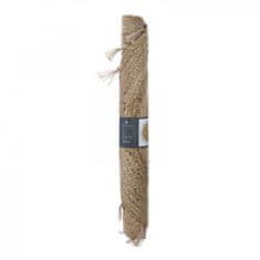 Ljubki dom Okrogla preproga COSY LUREX iz jute 80 cm