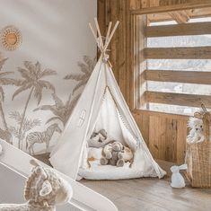 Ljubki dom Beli otroški teepee WAPI