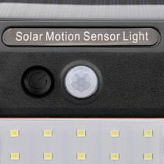 LUMILED Solarni reflektor LED vrtna fasadna svetilka HARIO 6500K IP44 PIR