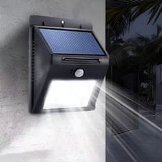 LUMILED Solarni reflektor LED vrtna fasadna svetilka HARIO 6500K IP44 PIR