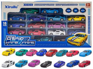 shumee Komplet avtomobilov, kovinski avtomobili, vzmeti, 16 kosov