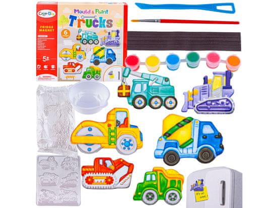 shumee Ustvarjalni komplet Make a Magnet, Die Cast DIY TOVORNJAKI, VOZILA ZA ŽIVINO Naredi sam