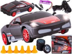 shumee Drift Car, Auto RC Drift 1:24 2,4 GHz 4WD RDEČE-ČRN FERRARI
