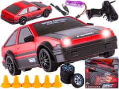 shumee Drift Car, Auto RC Drift 1:24 2,4 GHz 4WD RDEČA TOYOTA