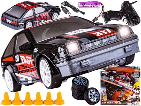 shumee Drift Car, Auto RC Drift 1:24 2,4 GHz 4WD ČRN