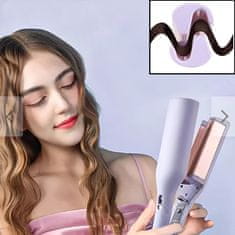 VIVVA® Kodralnik za lase, Beach Waves kodri, Oblikovanje las (Vijolična, 29 x 6 cm) | BELLELUX