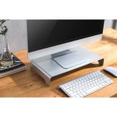 Powerton WPEMS2 aluminium 10 kg Silver, stojalo za monitor