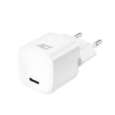 ACT AC2120 kompaktni polnilnik USB-C 20 W PD bel