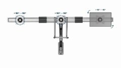 Gembird MA-WA3-01 Stenska nastavljiva roka za monitor za 3 monitorje 17"-27"
