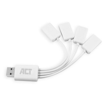 ACT AC6210 USB A 2.0 4 vhodi 8cm, USB hub, bel