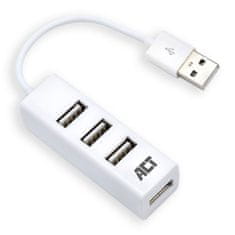 ACT AC6200 USB Hub 4 vhodi USB A 2.0, 12 cm, bel