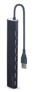 Gembird UHB-U2P7-04 USB 2.0 7-vrat Hub črn