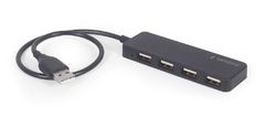 Gembird UHB-U2P4-06 4 vrata USB A 2.0 HUB črn