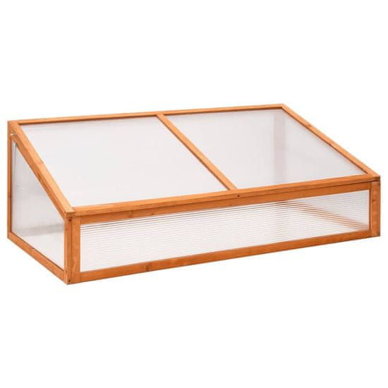 shumee Rastlinjak oranžen 110x58.5x39 cm les jelke