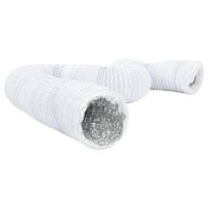 Vidaxl Prezračevalni kanal aluminij in PVC 6 m Ø15 cm