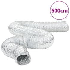 Vidaxl Prezračevalni kanal aluminij 6 m Ø15 cm