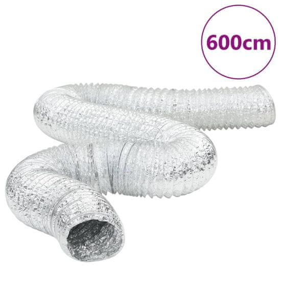 Vidaxl Prezračevalni kanal aluminij 6 m Ø15 cm