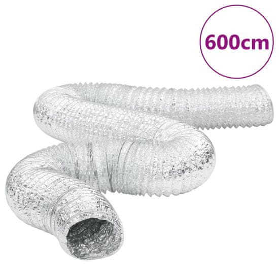 Vidaxl Prezračevalni kanal aluminij 6 m Ø12,5 cm