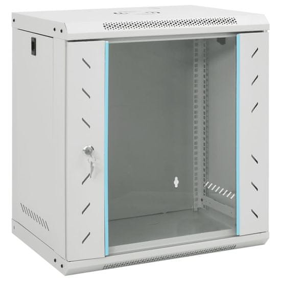 Vidaxl Stenska omrežna omarica 12U 19 IP20 53x40x60 cm
