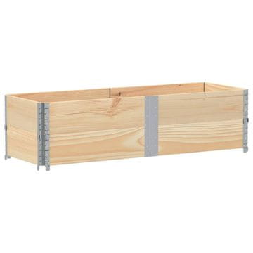 Vidaxl Paletni okvirji 2 kosa 150x50 cm trdna borovina