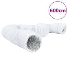 Vidaxl Prezračevalni kanal aluminij in PVC 6 m Ø15 cm
