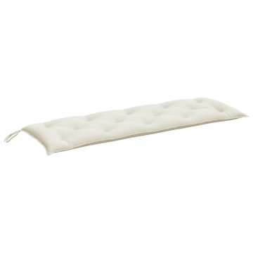 Vidaxl Blazina za vrtno klop melanž krem 150x50x7 cm blago