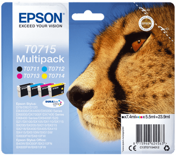 Epson Multipack 4-barvni paket T0715 DURABrite UltraInk