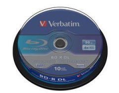 Verbatim BD-R DL 50 GB, 6x, vreteno 10 kosov