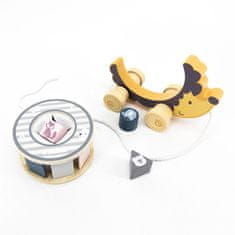 Viga Ježek lesena igra za vlečenje in vstavljanje