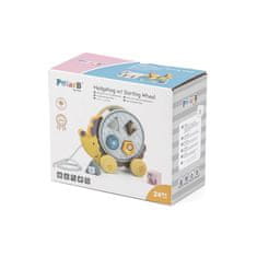 Viga Ježek lesena igra za vlečenje in vstavljanje