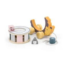 Viga Ježek lesena igra za vlečenje in vstavljanje