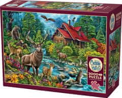 Cobble Hill Red Roof Cottage Puzzle 2000 kosov