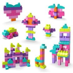 MEGA BLOKS VELIKA VREČA BLOKOV - ROZA (80)