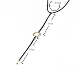 Flamenco Mystique Obešalnik Choker z okrasno zvezdo in krogom N465