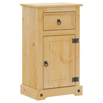 Vidaxl Kopalniška omarica Corona 45x33x80 cm trdna borovina