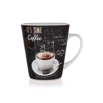Banquet Keramični vrč COFFEE 360 ml, dekor 2, komplet 6 kosov