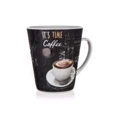 Banquet Keramični vrč COFFEE 360 ml, dekor 2, komplet 6 kosov