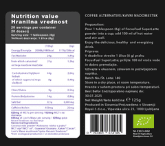ARTINO GREEN FocusFuel SuperLatte 125g