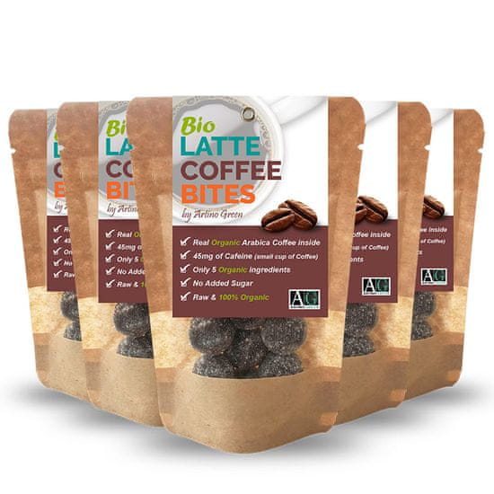 ARTINO GREEN Bio Latte Coffee Bites, 6 x 32g