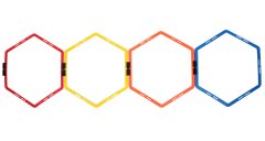 Merco Multipack 4pcs Agility Hex Hexagon rumena