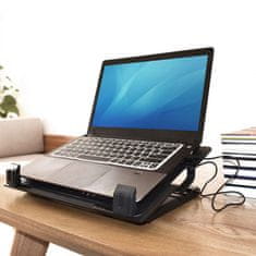 ACT AC8110 17" hladilno stojalo za prenosni računalnik z 2-port HUB, do 17" LED, ventilator, črna