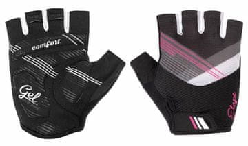 Etape Liana kolesarske rokavice črno-rožnate M