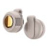Netscroll Mini prenosni ventilator, tiho in močno delovanje, tri stopnje moči, 360-stopinjsko vrtenje, priročen zatič za namestitev, idealno za pisarno, avto, potovanja, USB polnjenje, FanClip