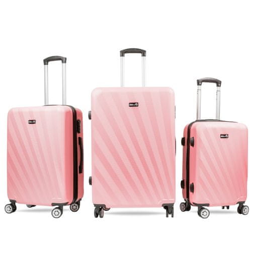 Aga Travel Komplet potovalnih kovčkov MR4653 Roza