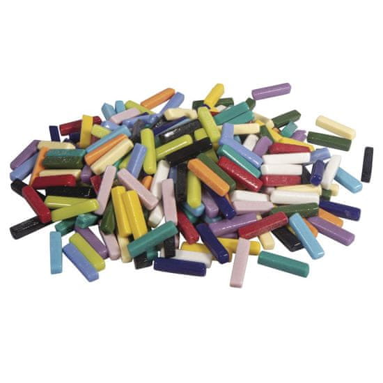 Rayher.	 Stekleni mozaik, barvni, 5x25x6mm, 500g
