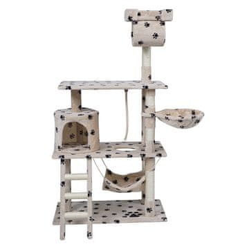 Praskalniki.si Mačje drevo EASYCAT – Bež tačke