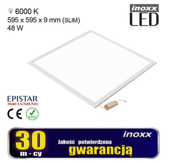 slomart Led plošča 60x60 48w stropna svetilka 6000k hladno
