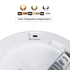 Led4U LED plafonska plošča 7v1 za vgradnjo v steno ultra slim 30W 3 barve (WW, NW, CW) Led4U LD142 mikrovalovno vgrajeno napajanje